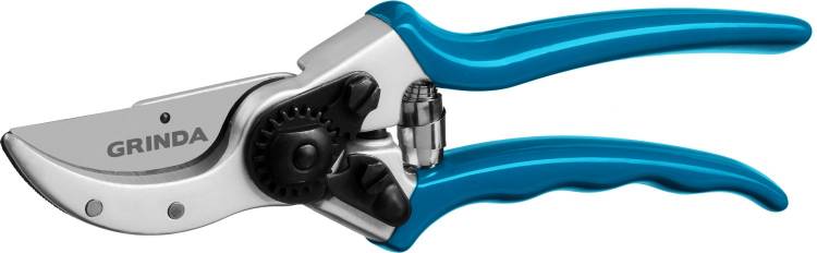 P-23 Секатор с алюминиевыми коваными рукоятками, плоскостной, 210 мм, GRINDA PROLine