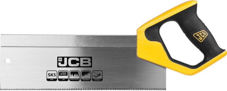 JCB Пила 300мм для стусла, полотно из стали SK5, 3-х гранные зубья, двухкомпонентная рукоятка, усиленный обушок