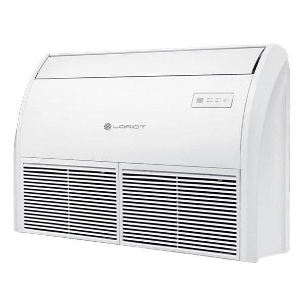 Напольно-потолочный промышленный кондиционер на 180 кв.м. Loriot Loriot LAC-60TC | Режим Turbo | Автоматический режим работы | Внутрирельефная система медных труб с повышенным коэффициентом теплообмена | Объемное воздухораспределение | Авторестарт | Самод