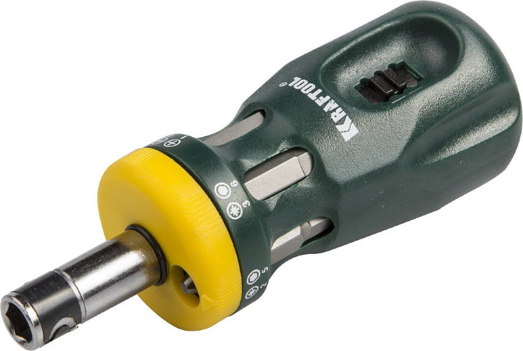 Kraftool 12-в-1 26161-H13 Набор Отвертка "BIT LOCK" реверсивная с битами