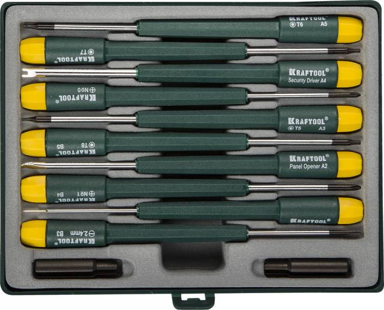 Kraftool 25616-H12 X-Telecom набор отверток для точных работ, 12 предм.