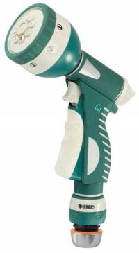 Raco 341C 8 режимов, Пистолет поливочный металлический с TPR, с соединителем 1/2" 4256-55/341C