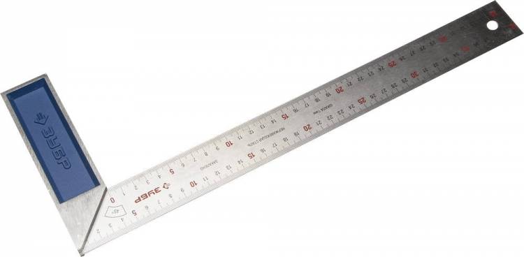 Зубр 34393-40 Угольник "Эксперт" столярный, гравированная шкала, 400мм
