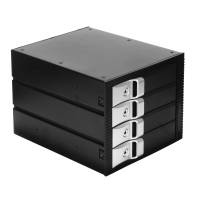 Корзина для HDD Exegate HS435-01 (универсальная, на 4*3,5" SATA/SAS HDD, занимает 3*5,25" отсека) 264645