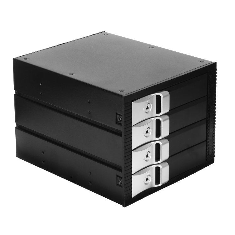 Корзина для HDD Exegate HS435-01 (универсальная, на 4*3,5" SATA/SAS HDD, занимает 3*5,25" отсека) 264645