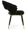 Woodville cтул на металлокаркасе "Rakel" , black / gold , страна производства - Россия , 64см*70см*82см / 15555