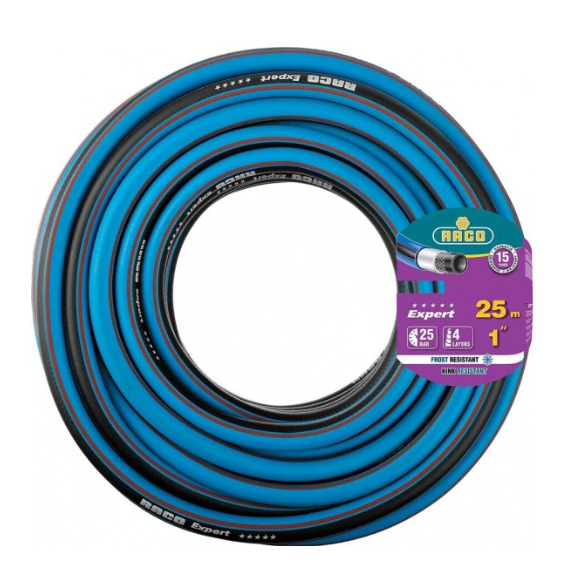 RACO Шланг EXPERT 1, 25 м, 25 атм, четырёхслойный, поливочный, армированный, 40302-1-25_z01