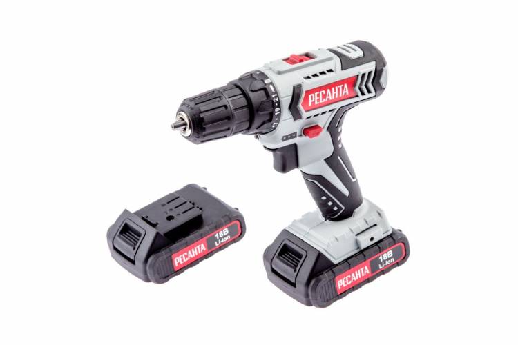 Дрель-шуруповерт аккумуляторная ДА-18-2ЛК Ресанта