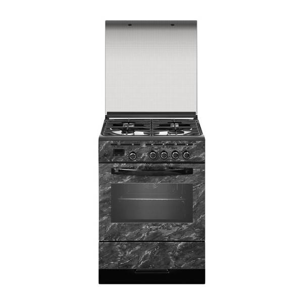 Gefest газовая плита 6300-03 0053 | Количество конфорок: 4 | Объем духовки: 52 л | Габариты (ВxШxГ): 85x60x60 см | Цвет: Черный мрамор | Global