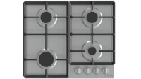 Встраиваемая газовая панель Gorenje GW641EBX / конфорок - 4 шт, решетки - чугун, панель - нержавеющая сталь, электроподжиг, газ-контроль, серебристый Global