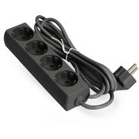 Удлинитель ExeGate ECE-4-1.8B (4 евророзетки с заземлением, 1.8м, черный) <EX285810RUS>