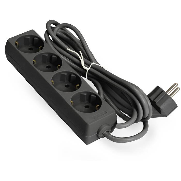 Удлинитель ExeGate ECE-4-1.8B (4 евророзетки с заземлением, 1.8м, черный) <EX285810RUS>