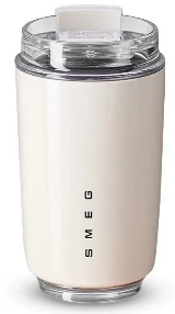 Smeg Термокружка Smeg-648 | Цвет-Бежевый | Сохраняет тепло/холод- до 5ч | Объем-240мл | Вес-250 г | Материал-сталь 