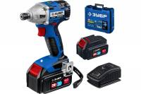 Гайковерт Зубр GB-250-420 20В бесщеточный, 2 АКБ (4Ач), в кейсе, Профессионал