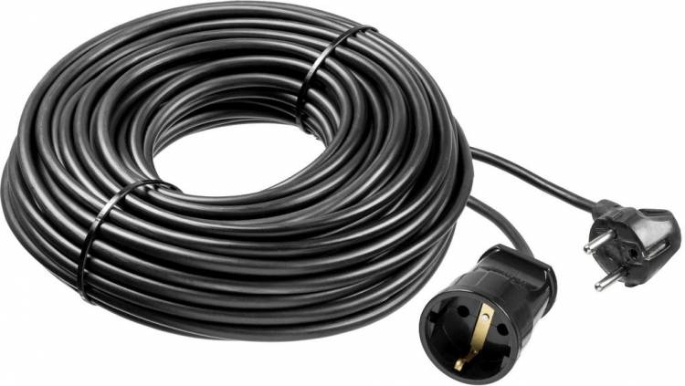 Зубр Удлинитель-шнур ПВС 307-Ш, 50 м, 2500 Вт, 1 гнездо