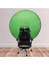 Профессиональный Хромакей FJS-WCB51 с креплением на стул для студийной съёмки. Диаметр 130 см. (зелёный)