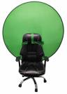 Профессиональный Хромакей FJS-WCB51 с креплением на стул для студийной съёмки. Диаметр 130 см. (зелёный)