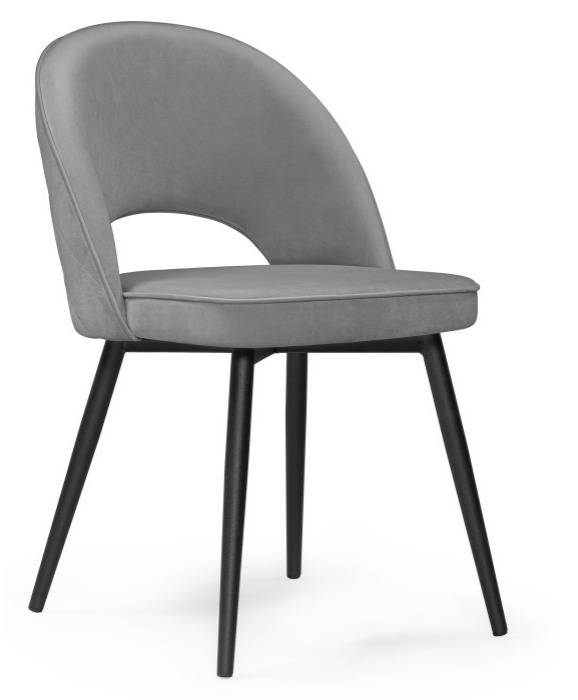 Woodville стул на металлокаркасе "Клэйн" MR-11 / черный , материал каркаса - металл , материал обивки - велюр , 50см*56см*81см , страна производства - Россия / 552093