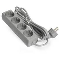 Удлинитель ExeGate ECE-4-1.8G (4 евророзетки с заземлением, 1.8м, серый) <EX285811RUS>