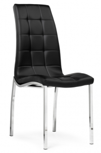 Woodville Стул на металлокаркасе DC2-092-2 черный / хром | Ширина - 42; Глубина - 61; Высота - 98 см