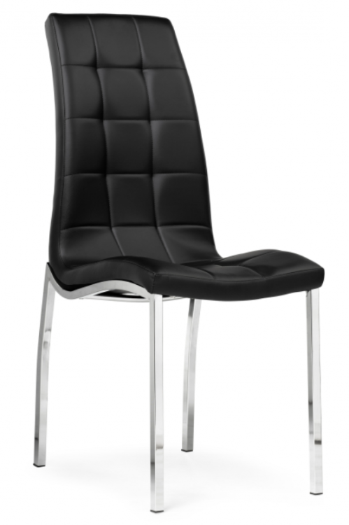 Woodville Стул на металлокаркасе DC2-092-2 черный / хром | Ширина - 42; Глубина - 61; Высота - 98 см