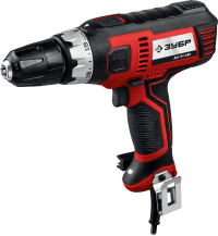 Зубр проводной дрель-шуруповерт ДШ-М1-400 | Мощность:400Вт | 750 об/мин | Крутящий момент: 28 нм | Быстрозажимной патрон | Цвет: Красный
