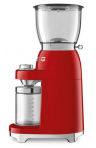 Кофемолка Smeg CGF11RDEU | Красная | Вместимость: 350 гр | Система помола: Жернова | Нержавеющая сталь |