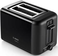 Тостер Bosch TAT3P423 970Вт | Отделения для ломтиков: 2, функции: подогрев, размораживание, степеней обжаривания: 5, съемный поддон для крошек, черный | Global