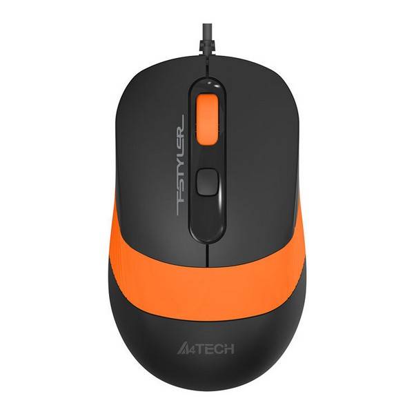 Мышь A4Tech Fstyler FM10 черный/оранжевый Global