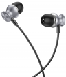 Проводные наушники HOCO M106 Fountain, Jack 3.5mm, 1.2 м, серый металлик
