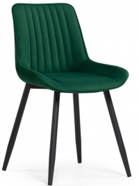 Woodville Стул на металлокаркасе "Седа" велюр зеленый | Ширина - 50; Глубина - 56; Высота - 82 см