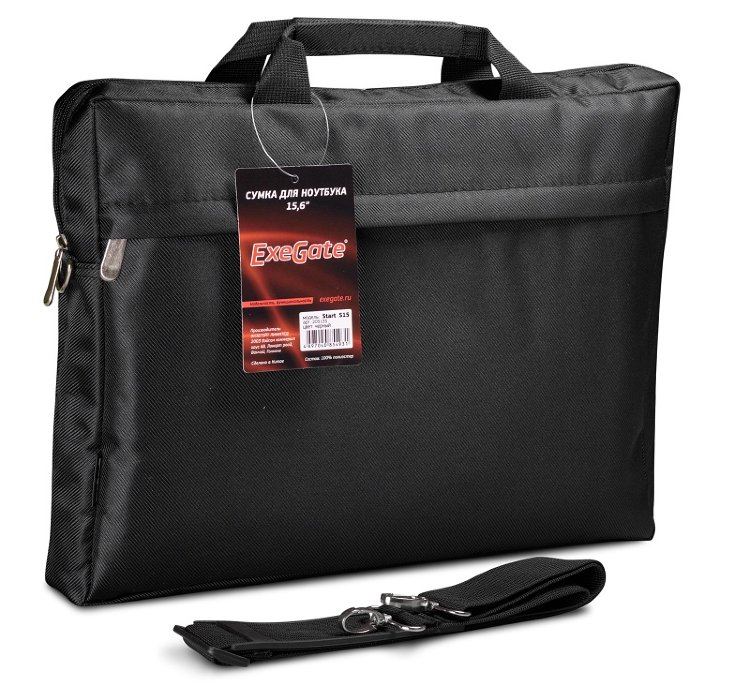 Сумка Exegate  Start  S15 Black, черная, полиэстер, для ноутбуков до 15.6" 205135