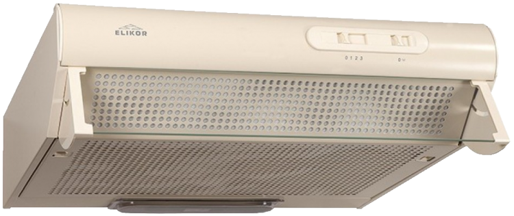 Вытяжка ELIKOR Davoline 50П-290-П3Л (крем) / стекло, 290 м?/ч, 130 Вт, режимы - отвод, циркуляция, ширина - 50 см, Global