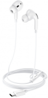 Проводные наушники HOCO M1 Pro Original, Type-C, 1.2 м, белый, контроллер с микрофоном