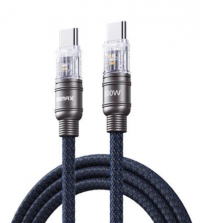 Remax Кабель для быстрой зарядки Type-C to Type-C  Boundless Series RC-C130 | 1.2 м, 100W, Blue