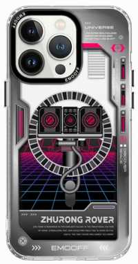 Чехол EMO OFF для iPhone 14 Pro противоударный с Magsafe (Space Flight)