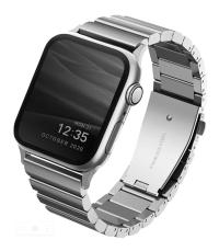 Uniq Ремешок Strova Strap Link Steel для Apple Watch 49/45/44/42 мм, Silver (44MM-STRVSIL)