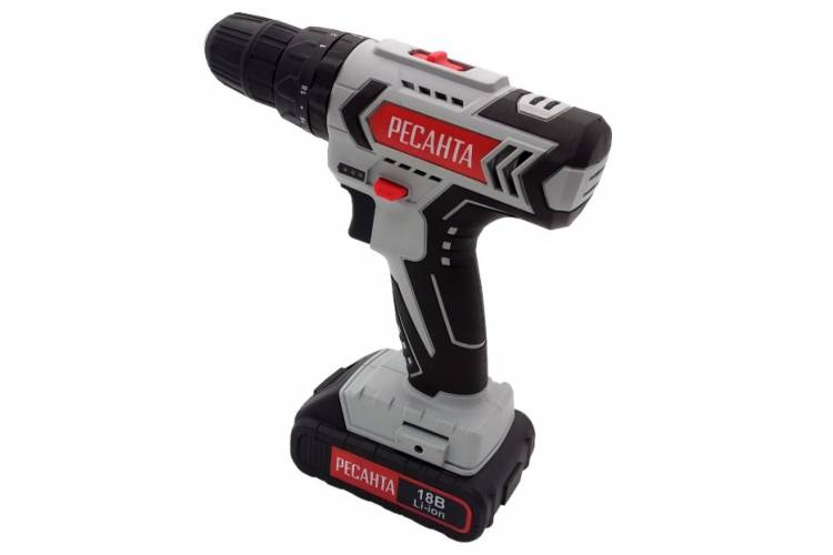 Дрель-шуруповерт аккумуляторная ДА-18-2ЛК-У Ресанта