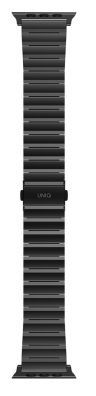 Uniq ремешок для Apple Watch 49/45/44/42 mm Strova Strap Link Steel Black