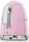 Чайник SMEG KLF03PKEU электрический, объем: 1,7 л, мощность: 2400 Вт, корпус из нержавеющей стали, розовый, Стиль 50-х г.
