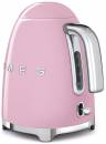 Чайник SMEG KLF03PKEU электрический, объем: 1,7 л, мощность: 2400 Вт, корпус из нержавеющей стали, розовый, Стиль 50-х г.