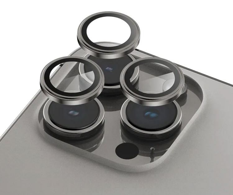 KeepHone Защитное стекло для iPhone 15 Pro Max | для Камеры | Titan Gray