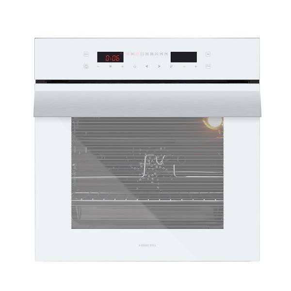 Встраиваемый электрический духовой шкаф HIBERG VM 6192 W / 67 л, независимый, до 250 °C, дисплей, гриль, конвекция, вертел /  Global