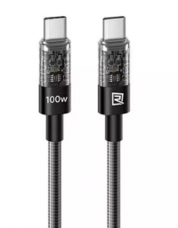 Remax Кабель для быстрой зарядки Type-C to Type-C Walking Series RC-C162 | 1.2м, 100W, Black