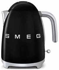 Чайник SMEG KLF03BLEU электрический\ объем: 1.7 л , мощность: 2400 Вт, корпус из нержавеющей стали, черный,Стиль 50-х г.