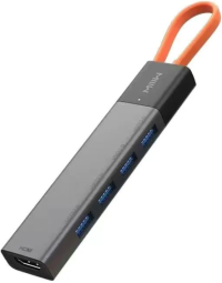USB-хаб MIIIW Type-C HUB Adapter 5 in 1 для MacBook (3х USB 3.0 | HDMI 4K | 1x Type-C PD) MWCMA05, JOYA