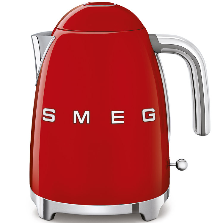 Smeg KLF03RDEU Чайник электрический | Объем (л)	1,7 | Коллекция-50's style | Автоматическое отключение-Да, при 100°C | Номинальная мощность-2400 Вт