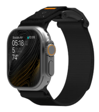 Aulumu A11 Ремешок для Apple Watch | Совместим с Apple Watch 49мм | 45мм | 44мм | 42мм, Черный