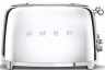 Smeg Тостер на 4 ломтика TSF03SSEU | Цвет: хром, Функции: подогрев, размораживание, багель; 6 уровней поджаривания; Съемный поддон для крошек.
