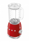 Smeg Стационарный блендер BLF03RDEU | Цвет: Красный | Объем кувшина: 1,5л | Скорости вращения 4 | Мощность: 800Вт | Материал корпуса: алюминий | Страна-производитель: Италия